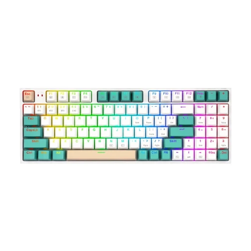 REDRAGON K643 WGC RGB PRO, VEIGAR, 90%, RED SWITCHES, MIXED GREEN, 3 MODES