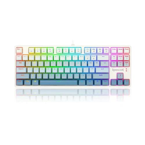Redragon K645W-GP Cass Blue, 80%, Blue Switches, Mixed Blue, Wired